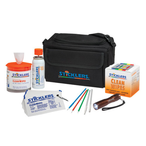 Sticklers Fiber Cleaning Kit - 2 POC03M 1 WFW 1 WCS100 25 CleanWipes 50 S25 sticks 20 S12 LED light FN-FO-MCC-FK03