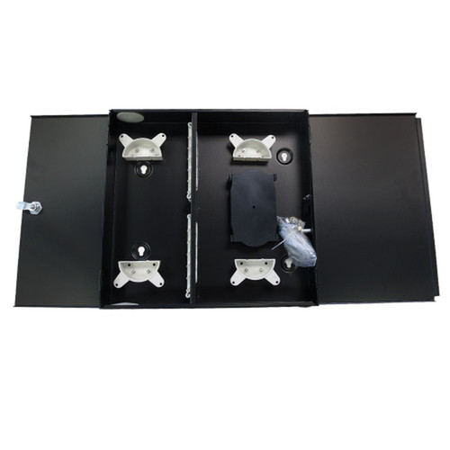 Indoor Wall Mounted Fiber Optic Distribution Box 24 Couplers Maximum - Black FN-PP-F1500-BK
