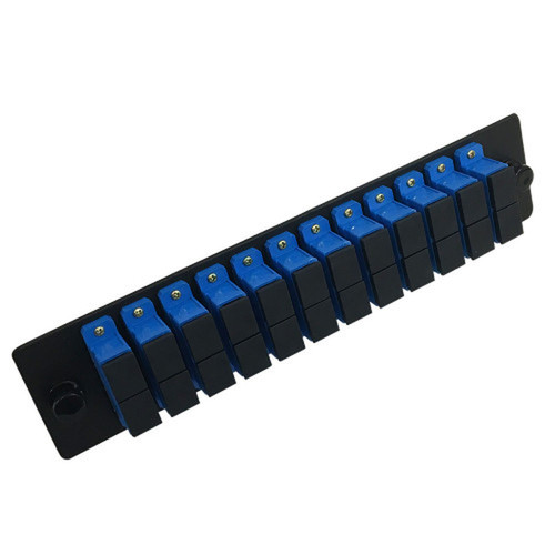 Loaded Adapter Panel with 12 x Duplex SCUPC Singlemode - Black