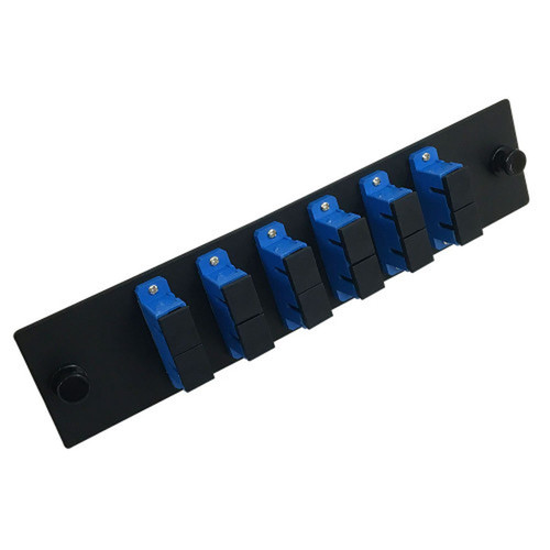 Loaded Adapter Panel with 6 x Duplex SCUPC Singlemode - Black