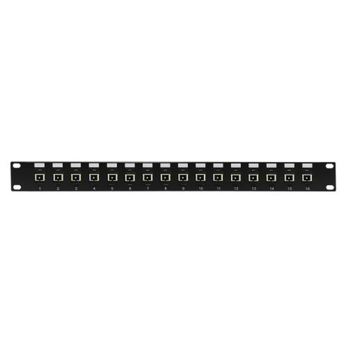 16-port SCSC Multimode 625u Simplex Patch Panel 19 Rackmount 1U FN-PP-FO504-16