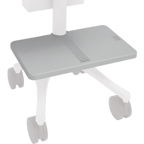 Anthro Zido Equipment Shelf, Medium - 22.68 kg Weight Capacity - 19" Width x 11" Depth - Metal - Cool Gray (Fleet Network)