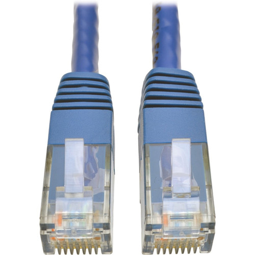 Tripp Lite Cat6 Gigabit Molded Patch Cable (RJ45 M/M), Blue, 2 ft - 2 ft Category 6 Network Cable for Network Device, Router, Modem, - (Fleet Network)