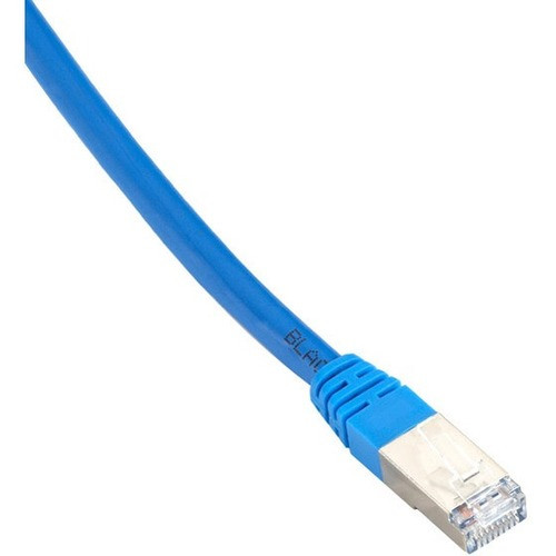 Black Box Cat6 400-MHz, Shielded, Solid Backbone Cable (FTP), Plenum, Blue, 7-ft. (2.1-m) - 6.9 ft Category 6 Network Cable for Device (Fleet Network)