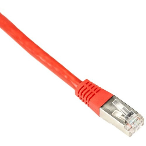 Black Box Cat5e 100-MHz Shielded, Stranded PVC Cable, (SSTP PIMF), PVC, Red, 2-ft. (0.6-m) - 2 ft Category 5e Network Cable for Device (Fleet Network)