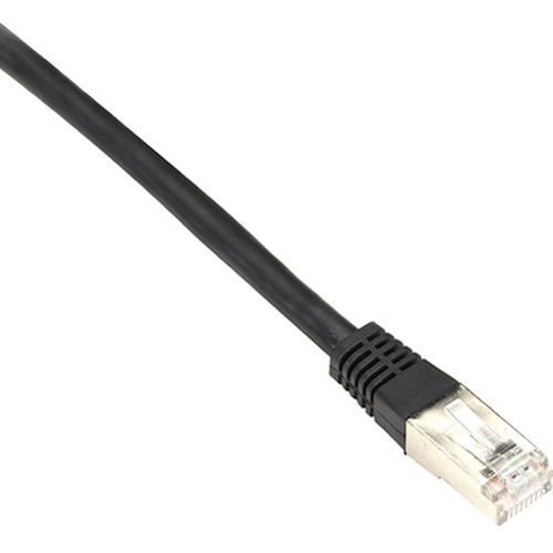 Black Box Cat6 250-MHz Shielded, Stranded Cable SSTP (PIMF), PVC, Black, 1-ft. (0.3-m) - 11.8" Category 6 Network Cable for Network - (Fleet Network)