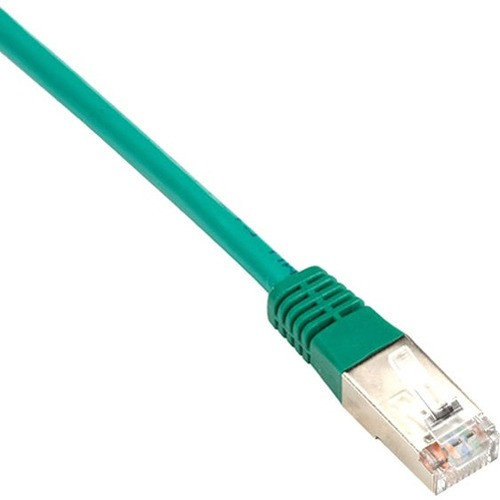 Black Box Cat6 250-MHz Shielded, Stranded Cable SSTP (PIMF), PVC, Green, 2-ft. (0.6-m) - 2 ft Category 6 Network Cable for Network - 1 (Fleet Network)