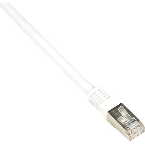 Black Box Cat6 250-MHz Shielded, Stranded Cable SSTP (PIMF), PVC, White, 20-ft. (6.0-m) - 19.7 ft Category 6 Network Cable for Network (Fleet Network)