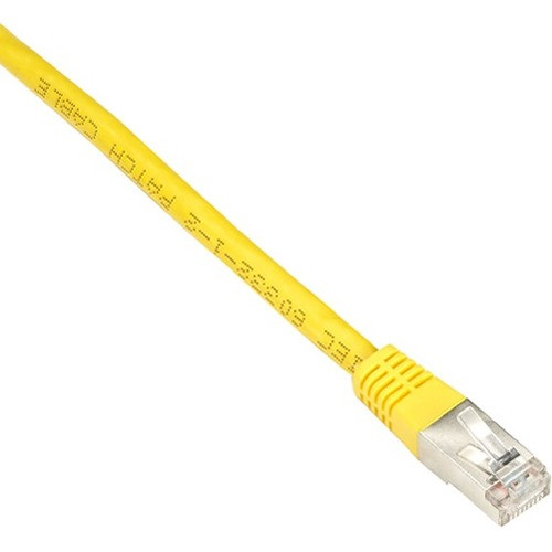 Black Box Cat6 250-MHz Shielded, Stranded Cable SSTP (PIMF), PVC, Yellow, 3-ft. (0.9-m) - 3 ft Category 6 Network Cable for Network - (Fleet Network)