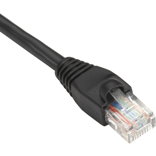 Black Box SpaceGAIN Cat.5e Patch Network Cable - Category 5e Network Cable for Network Device - Patch Cable - Black (Fleet Network)