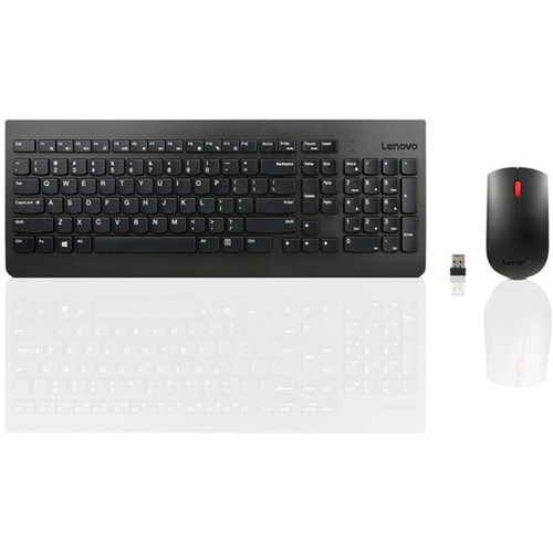 Lenovo Wireless Keyboard Mouse Combo - USB Wireless RF USB Wireless RF Optical - 1200 dpi - 3 Button - OnOff Switch Hot Keys - - AA GX30N81775