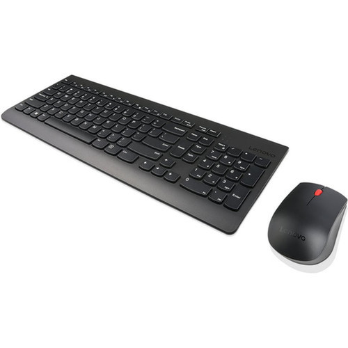 Lenovo Wireless Keyboard Mouse Combo - USB Wireless RF USB Wireless RF Optical - 1200 dpi - 3 Button - OnOff Switch Hot Keys - - AA GX30N81775