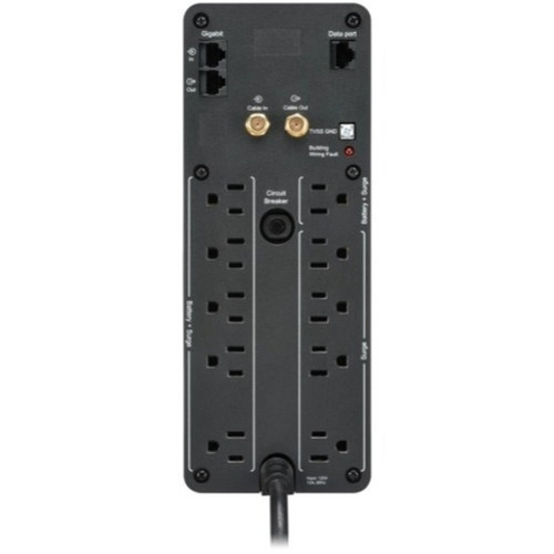 APC by Schneider Electric Back-UPS Pro BR1000MS 10KVA Tower UPS - Tower - 16 Hour Recharge - 370 Minute Stand-by - 120 V AC Input - BR1000MS
