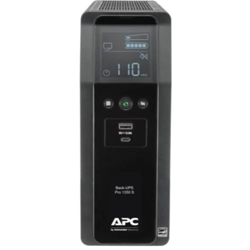 APC by Schneider Electric Back-UPS Pro BR BR1350MS 1350VA Tower UPS - Tower - 16 Hour Recharge - 330 Minute Stand-by - 120 V AC Input BR1350MS