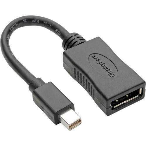 Keyspan Mini DisplayPort to DisplayPort Adapter-4K x 2K  60 Hz Keyspan Black 6 in - 6 DisplayPortMini DisplayPort AV Cable for P139-06N-DP4K6B