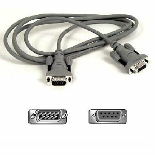 Belkin Serial Extension Cable - DB-9 Male Serial - DB-9 Female Serial - 3.05m (Fleet Network)