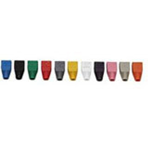 Black Box Color-Coded Snagless Pre-Plugs - Yellow - 50 Pack (Fleet Network)