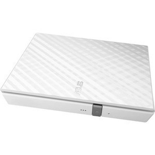 Asus SDRW-08D2S-U Portable DVD-Writer - White - DVD-RAM177R177RW Support - 24x CD Read24x CD Write16x CD Rewrite - 8x DVD - SDRW-08D2S-UWHTGAS