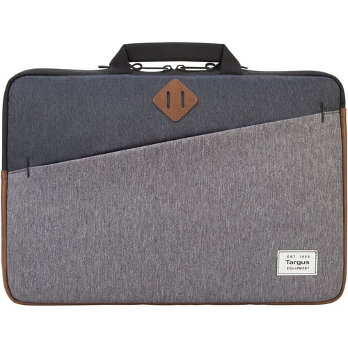 Targus Strata II TSS937 Carrying Case (Sleeve) for 15.6" Notebook - Charcoal - Scuff Resistant, Scratch Resistant - Plush Interior, - (Fleet Network)
