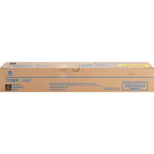 Konica Minolta Toner Cartridge - Black - Laser - 28000 Pages - 1 Each TN324K