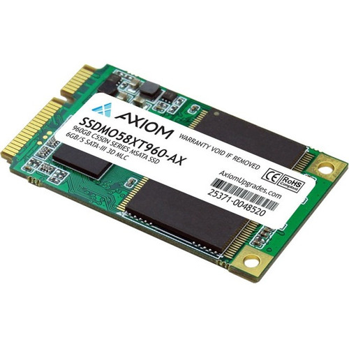 Axiom C550n 960 GB Solid State Drive - mSATA (MO-300) Internal - SATA (SATA/600) - TAA Compliant - 550 MB/s Maximum Read Transfer Rate (Fleet Network)
