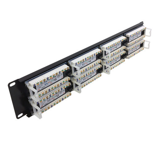 48-Port CAT5e Patch Panel 19 Rackmount 2U -  110 Punch-Down FN-PP-48C5E-110