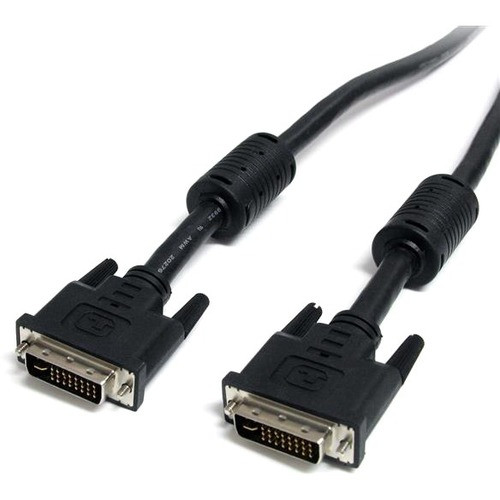 StarTech.com 10 ft DVI-I Dual Link Digital Analog Monitor Cable M/M - DVI-I Male - DVI-I Male - 10ft - Black (Fleet Network)