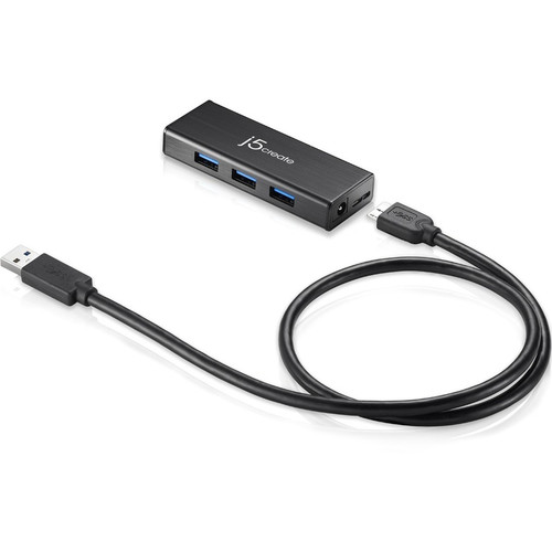 j5 create JUH340 USB 3.0 4-port Mini Hub - USB - External - 4 USB Port(s) - 4 USB 3.0 Port(s) (Fleet Network)