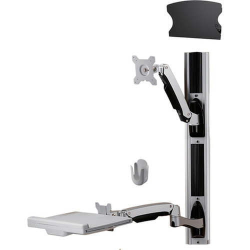 Amer Wall Mount for Keyboard CPU Mouse Flat Panel Display - TAA Compliant - 24 Screen Support - 18 kg Load Capacity AMR1AWSV1