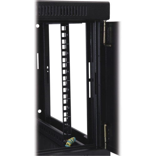Tripp Lite SmartRack SRW10USG Rack Cabinet - For LAN Switch - 10U Rack Height - Wall Mountable - Black - Plexiglass - 9072 kg Maximum SRW10USG