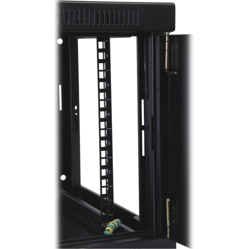 Tripp Lite SmartRack SRW10USG Rack Cabinet - For LAN Switch - 10U Rack Height - Wall Mountable - Black - Plexiglass - 9072 kg Maximum SRW10USG