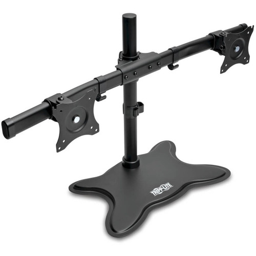 Tripp Lite Dual-Monitor Desktop Mount Stand for 13" to 27" Flat-Screen Displays - Up to 27" Screen Support - 23.59 kg Load Capacity - (Fleet Network)