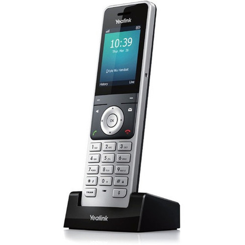 Yealink W56H Handset - Cordless - DECT - 100 Phone BookDirectory Memory - 24 Screen Size - USB - Headset Port - 1 Day Battery Talk W56H