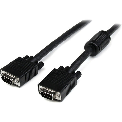 StarTechcom 10ft Coax High Res Monitor VGA Cable HD15 MM - HD-15 Male VGA - HD-15 Male VGA - 10ft - Black MXT101MMHQ10