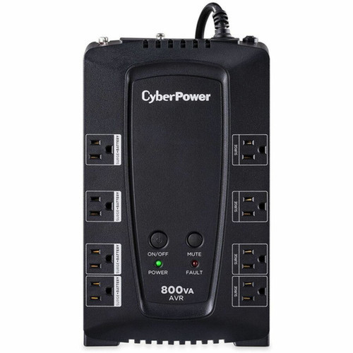 CyberPower AVR CP800AVR 800VA UPS - 800VA450W - 3 Minute Full Load - 4 x NEMA 5-15R - BatterySurge-protected 4 x NEMA 5-15R - CP800AVR