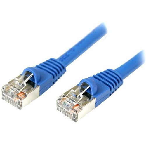 StarTechcom 100 ft Blue Snagless Shielded Cat5e Patch Cable - Category 5e - 100 ft - 1 x RJ-45 Male Network - 1 x RJ-45 Male Network S45PATCH100B