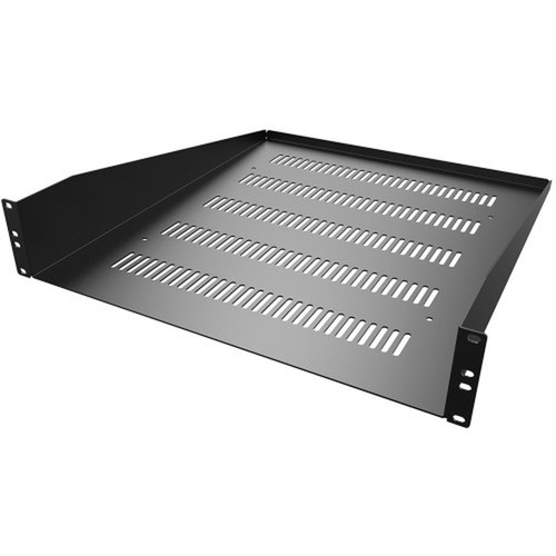 Hammond 19 Inch Front Mount Vented Shelf - 2U 20 inch Deep FN-RASV190320BK1
