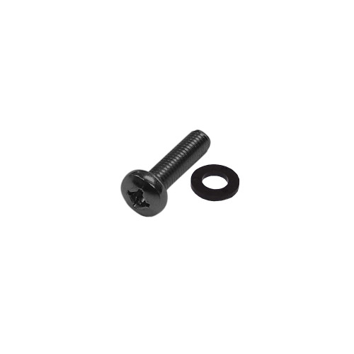 Rack Screw, M5 Thread, 3/4 inch Length - Black Oxide (100 Pack) (FN-RM-SC03-100BK)