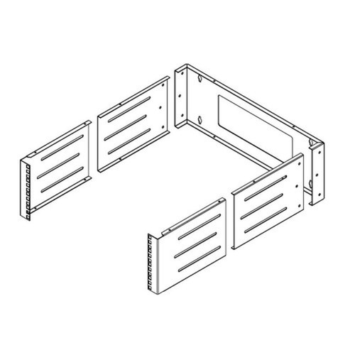 19 inch Wall Mount Bracket - 4U Adjustable Depth 12-18 Inches Hinged FN-RM-210-4U