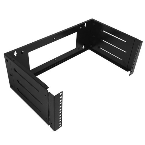 19 inch Wall Mount Bracket - 4U Adjustable Depth 12-18 Inches Hinged FN-RM-210-4U
