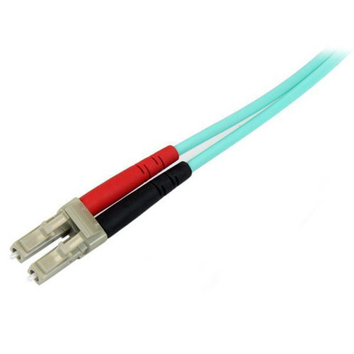 StarTechcom 1m Fiber Optic Cable - 10 Gb Aqua - Multimode Duplex 50125 - LSZH - LCLC - OM3 - LC to LC Fiber Patch Cable - LC Male - A50FBLCLC1