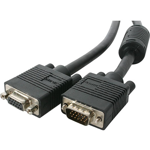 StarTech.com 3 ft Coax High Resolution VGA Monitor Extension Cable - HD15 M/F - HD-15 Male VGA - HD-15 Female VGA - 3ft - Black (Fleet Network)