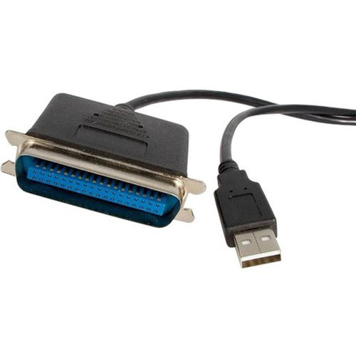 StarTechcom Parallel printer adapter - USB - parallel - 10 ft - 10 ft - 1 x Centronics Male Parallel - 1 x Type A Male USB - Black ICUSB128410