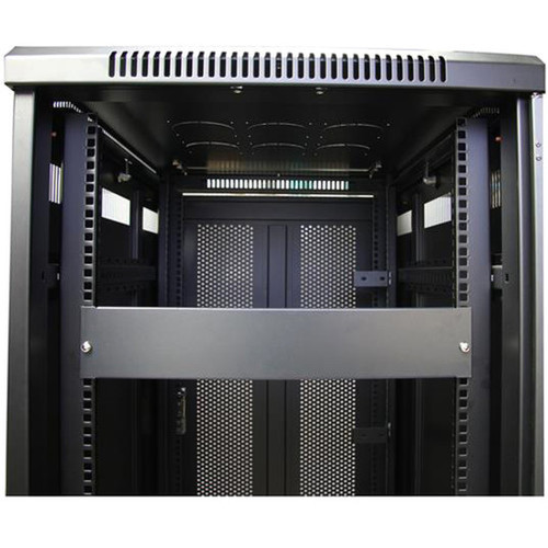 StarTechcom Blanking Panel - 2U - 19in - Steel - Black - Blank Rack Panel - Filler Panel - Rack Mount Panel - Rack Blanks - Improve - BLANKB2