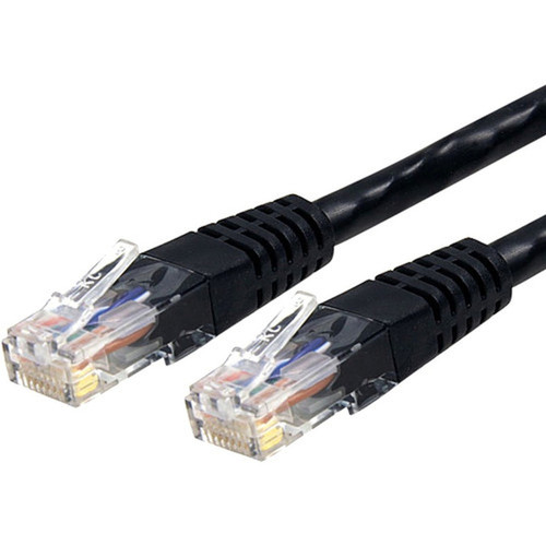 StarTechcom 50 ft Black Molded Cat6 UTP Patch Cable - ETL Verified - Category 6 - 50 ft - 1 x RJ-45 Male Network - 1 x RJ-45 Male - C6PATCH50BK
