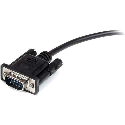 StarTechcom 2m Black Straight Through DB9 RS232 Serial Cable - MF - 66 ft Serial Data Transfer Cable - First End 1 x DB-9 Male - 1 MXT1002MBK