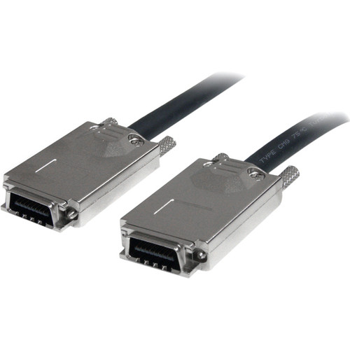 StarTech.com 2m Infiniband External SAS Cable - SFF-8470 to SFF-8470 - 6.6 ft SAS Data Transfer Cable for Hard Drive, Network Device, (Fleet Network)
