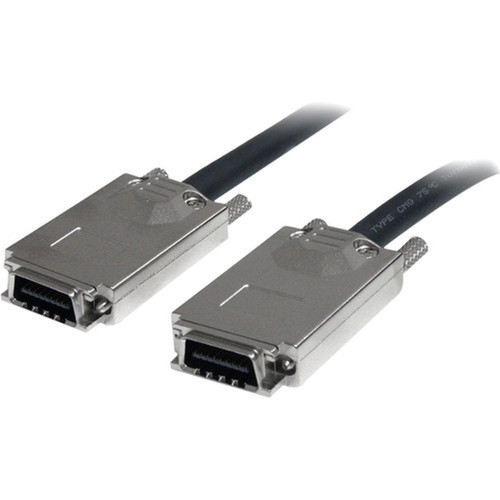 StarTechcom 2m Infiniband External SAS Cable - SFF-8470 to SFF-8470 - 66 ft SAS Data Transfer Cable for Hard Drive Network Device SAS7070S200