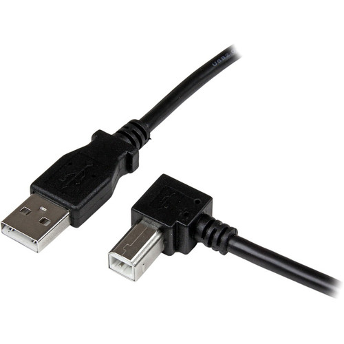 StarTech.com 3m USB 2.0 A to Right Angle B Cable - M/M - 9.8 ft USB Data Transfer Cable for Scanner, Printer, Hard Drive - First End: (Fleet Network)