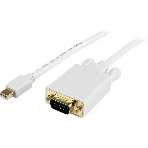 StarTech.com 3 ft Mini DisplayPort to VGAAdapter Converter Cable - mDP to VGA 1920x1200 - White - 3 ft Mini DisplayPort/VGA Video for (Fleet Network)